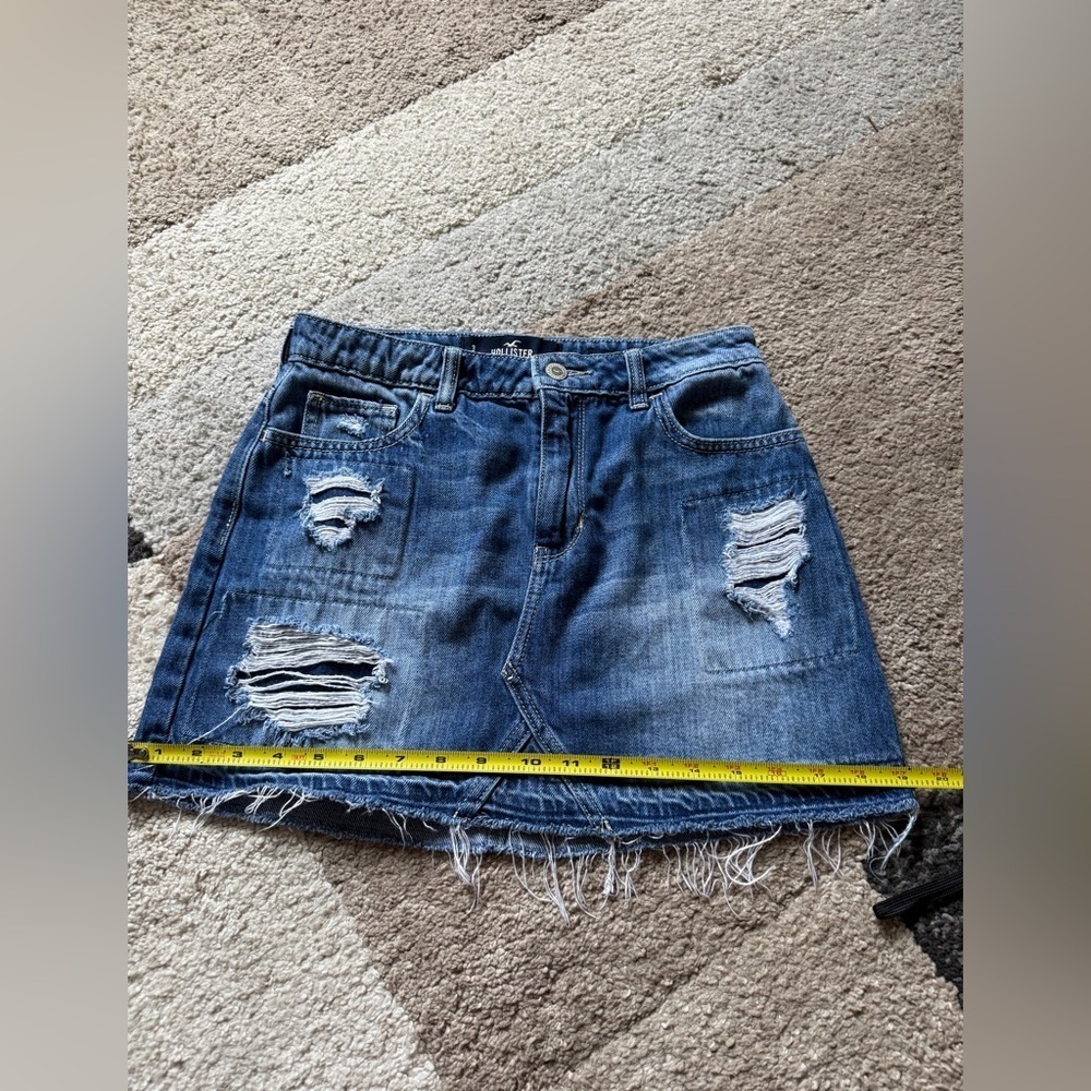Hollister Blue Mini Skirt Casual Night Out - Picture 7 of 8